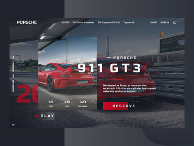 PORSCHE CAR WEB SITE DESIGN