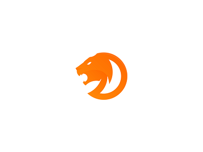 Tiger + D design icon illustration logo vector