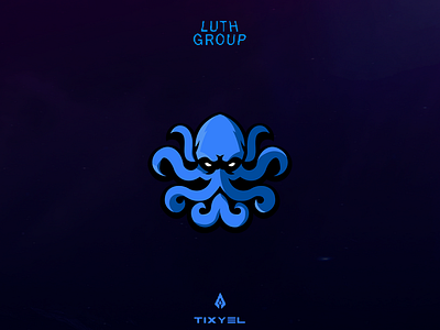 LuthGroup - Octopus design icon illustration illustrator logo