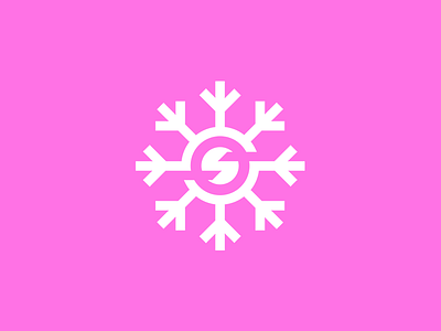 S + Snowflake design flat graphic design icon illustration illustrator logo minimal vector