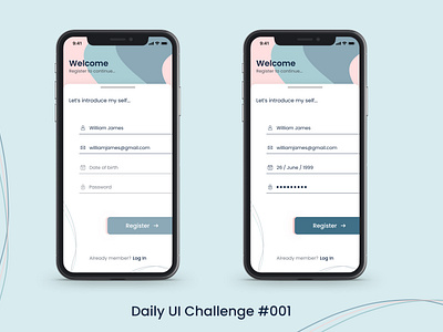 #DailyUI #001 - Sign up
