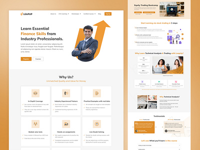 Landing Page: Education Website