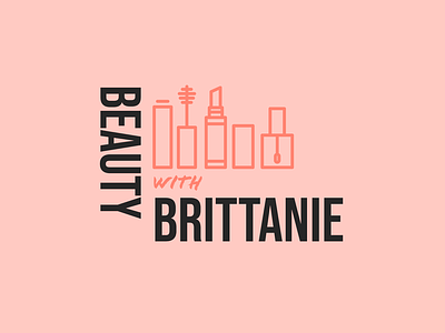 Beauty with Brittany ad design advert advertisement brand design brand identity branding design illustration logo