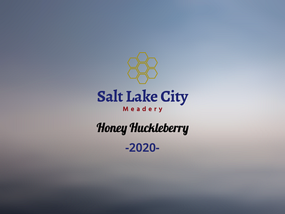 Honey Huckleberry Label brand design brand identity gradients packaging wine