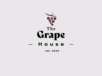 The Grape House Logo brand design brand identity branding branding and identity branding design design grape grapelogo logo logo concept logodesign purple wine