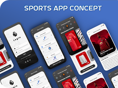 Sport app concept design adobexd figma ui ux