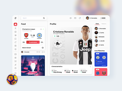 Athletes Dashboard Design