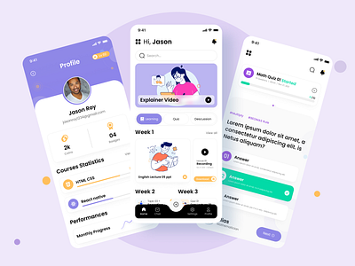 Learning App By Ehsan Ullah Safdar On Dribbble