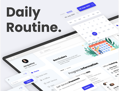 Daily Routine Software adobe xd daily routine dashboard figma prototype ui ux