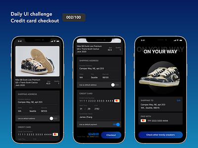 Daily UI 002/100 credit card checkout