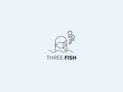 Three Fish Logo Design brand brand designer brand identity branding bubbles buiness logo business logo corporate creative design fish flatdesign logo designer logodesign minimal design minimalist logo modern professional logo simple vector water