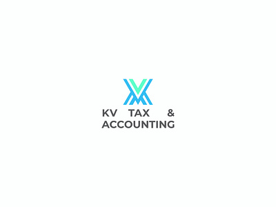 KV Tax and Accounting Logo Design