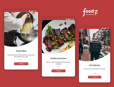 Walkthrough Screens design food food app food app design food app ui food application food delivery food logo foodie ui walkthrough screen