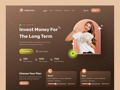 Ngepetasi - Investment Hero Design