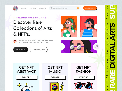NOVART - NFT Landing Page Design