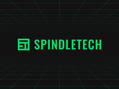 Spindletech | Logo Design brand identity branding ecommerce figma geometic green icon logo logo design logos tech logo technology youtube youtube channel