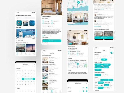 Hotel booking app app design ios mobile mobile app design ui