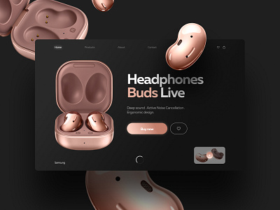 Landing page-Samsung Buds Live