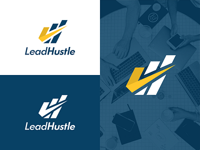 LEADHUSTLE LOGO DESIGN branding design icon logo marketing