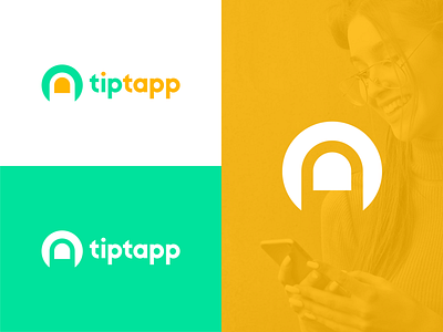 TIPTAPP LOGO CONCEPT app logo branding flat logo logo icon simple logo tipping