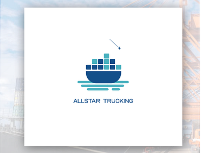 Allstar container logo logo design logodesign transport logo