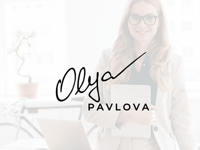 Olya Pavlova consulting career logo consulting logo handwritten logo logo design logodesign