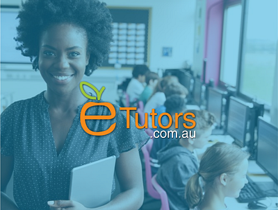 Etutors logo design logodesign online classes tutors logo