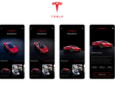 tesla Mobile UI Concept