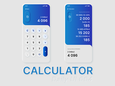 Daily UI 004 • Calculator