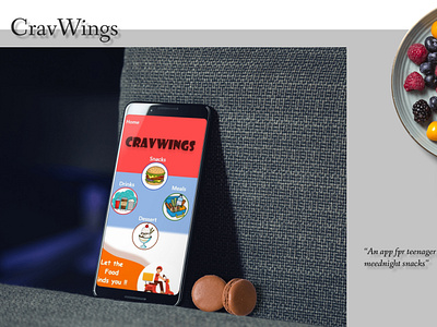 CravWings  - a midnight snacks finding app for teenager