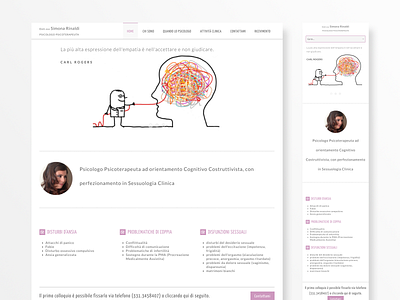 Simona Rinaldi psychotherapist website design ui ux web