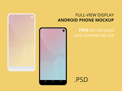 Android Phone Mockup Galaxy S10 Free Download