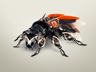 Beeeeee 3d bee illustration rendering