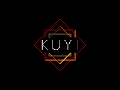 Kuyi contemporary logo modern neon yunnan