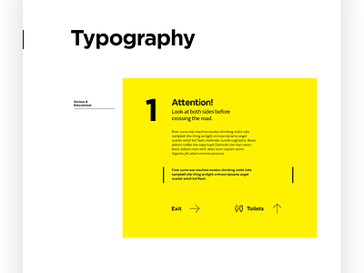 Typography guidelines style typography wayfinding