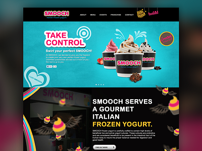 Smooch Website Design art direction black creative debut dribbble first shot landing page parallax ui design webdesign website