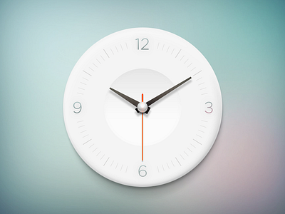 Clock app clock design icon illustration interface logo minimal psd time ui watch