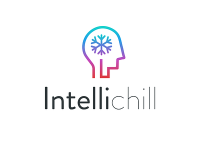 Intellichill Final Logo branding chill clean clever colorful creative design human illustration logo minimal