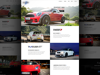 Automotive Website Design WIP automotive branding car classy clean creative landing page ui ux web design website