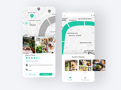 App that finds food for vegans within a specific area app app design figma minimal ui design vegan vegan food veganism