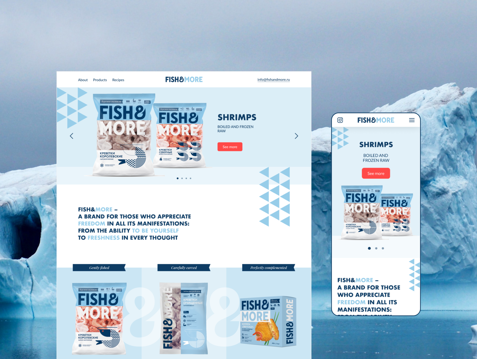 Fishing website design by Alexandra on Dribbble