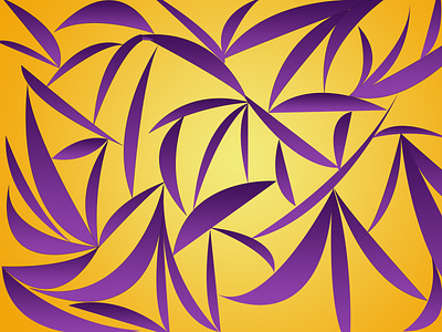 Vector art Gradient in purple waves over an orange background