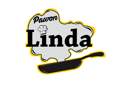 Logo Pawon Linda design flat logo vector