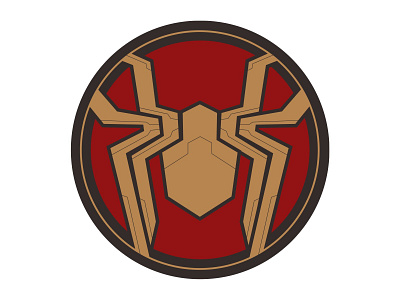 Spidey Emblem design flat logo vector