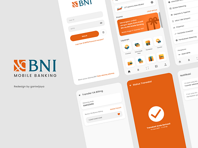 BNI Mobile Banking Redesign ui website
