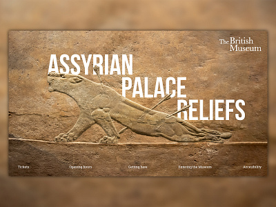 Assyrian palace reliefs desktop desktop design ui ui ux ui design uidesign uiux web web design webdesign website website design