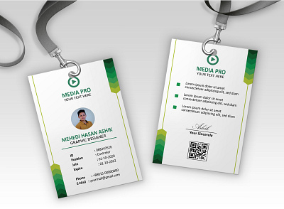 ID Card Design ashik985 creative id card id card design mehedi hasan ashik minimal