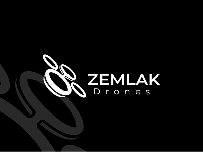 Zemlak Drones branding design drones flat icon logo minimal quadcopters website
