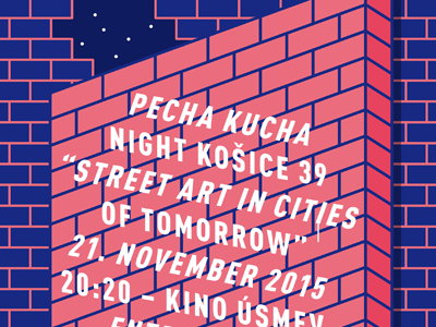 PKNK #39 kosice pecha kucha night poster sac