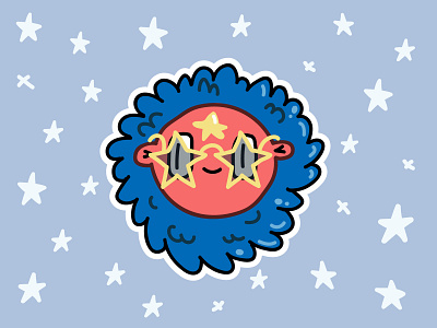 Leo sticker 2d art character design children design illustration vector